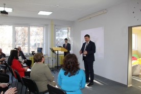 Сергей Ладанов вместе со студентами педагогического колледжа открыл «Центр притяжения»